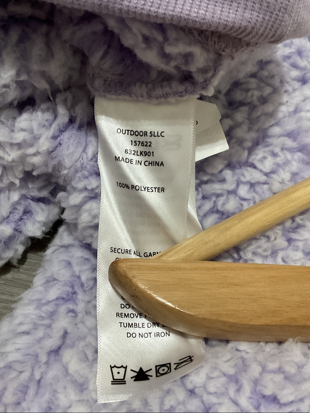 Eddie Bauer Lavender Sherpa Half-Zip Hoodie for Kids - Picture 5 of 5